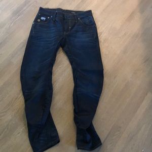 G- Star twist seam dark jeans